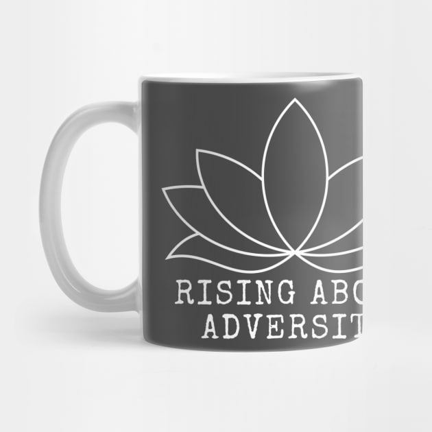 Rising Above Adversity - White Ink Print by CuteBotss